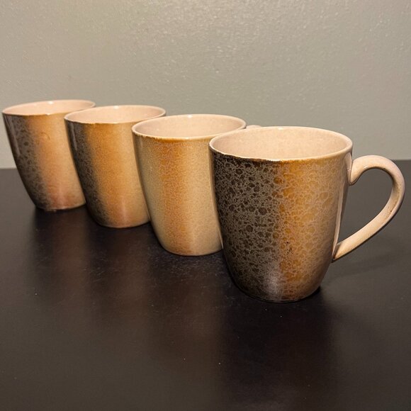 Set of 4 SANGO Nouveau Sands 4745 Stoneware Mugs ~ Warm Earth Tones - Picture 3 of 10